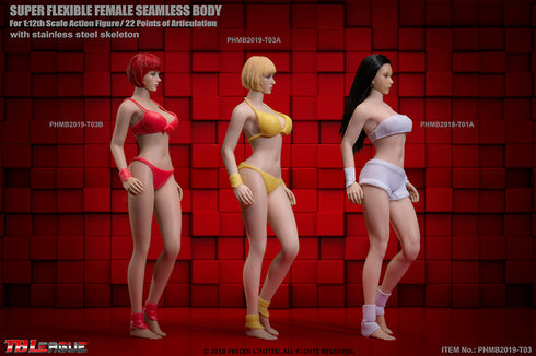Phicen TBLeague T03A Pale, Medium Bust Female Seamless 1/12 Action Figure
